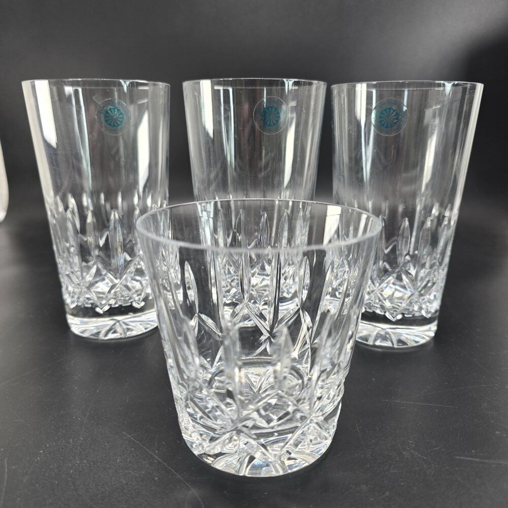 Galway Irish Crystal Baldmore Crystal Highball & Whiskey Glasses Set Of 4 DH1300 - Picture 3 of 15
